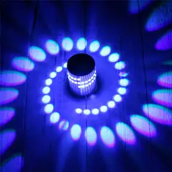Цветной RGB спиральное отверстие настенный светильник Поверхностная установка светодиодный светильник освещение