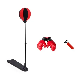 

Adjustable Fitness Boxing Punch Pear Speed Ball Relaxed Boxing Punching Bag Speed bag for kids+Glove+Pump+Base+ Poles Set