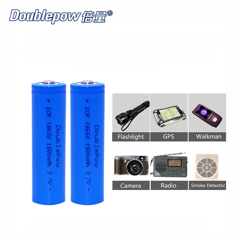 4 шт./лот Бесплатная доставка Горячая Распродажа Doublepow DP 18650 1500mA 3 7 в литий ионная