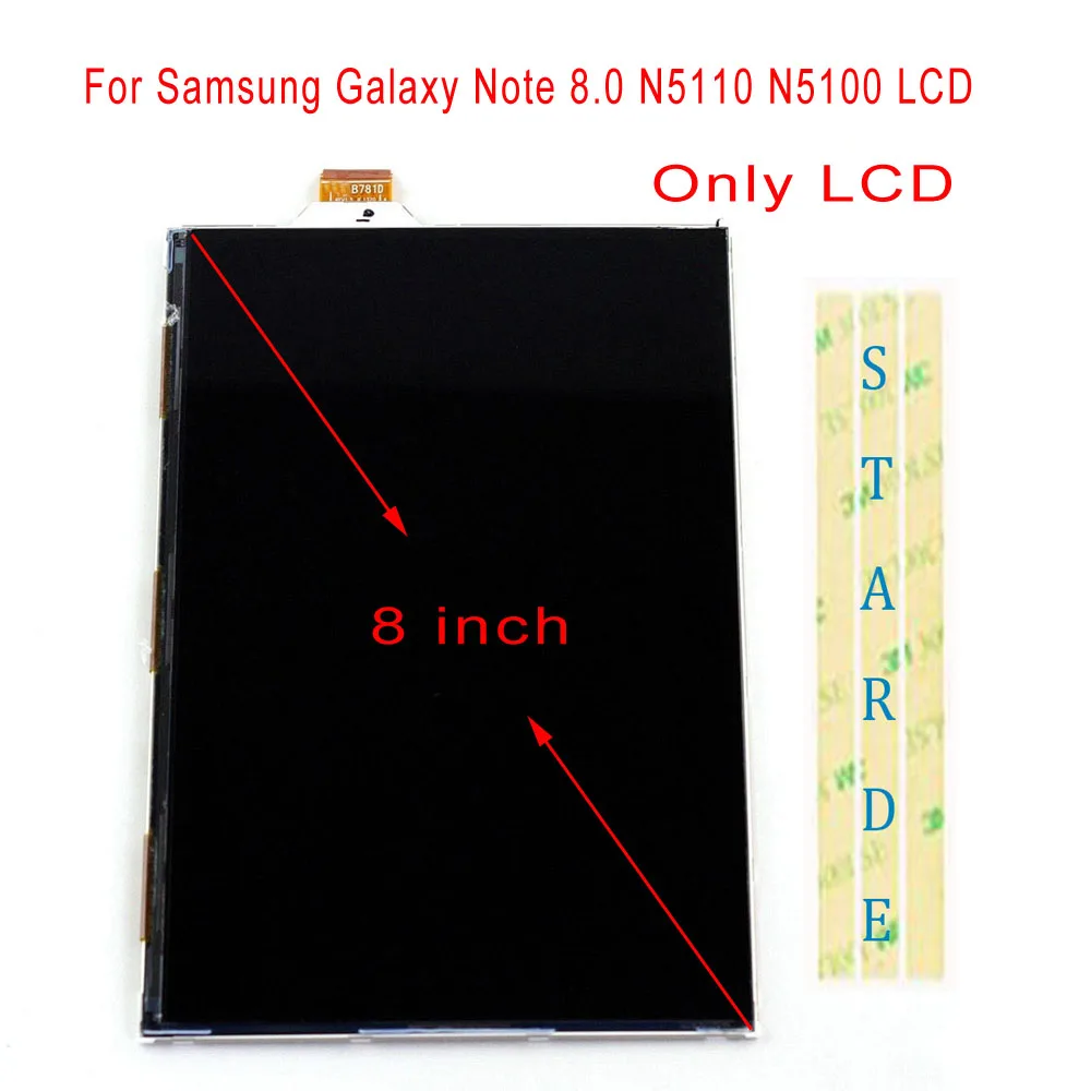 

STARDE LCD For Samsung Galaxy Note 8.0 N5110 N5100 LCD Display Touch Screen Digitizer Panel Repair Parts with Free Tools