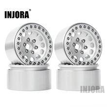 INJORA 4Pcs Aluminium Legierung 1,9 Beadlock Räder Felgen für 1/10 RC Crawler Axial SCX10 SCX10 II 90046 Traxxas TRX4 d90(China)
