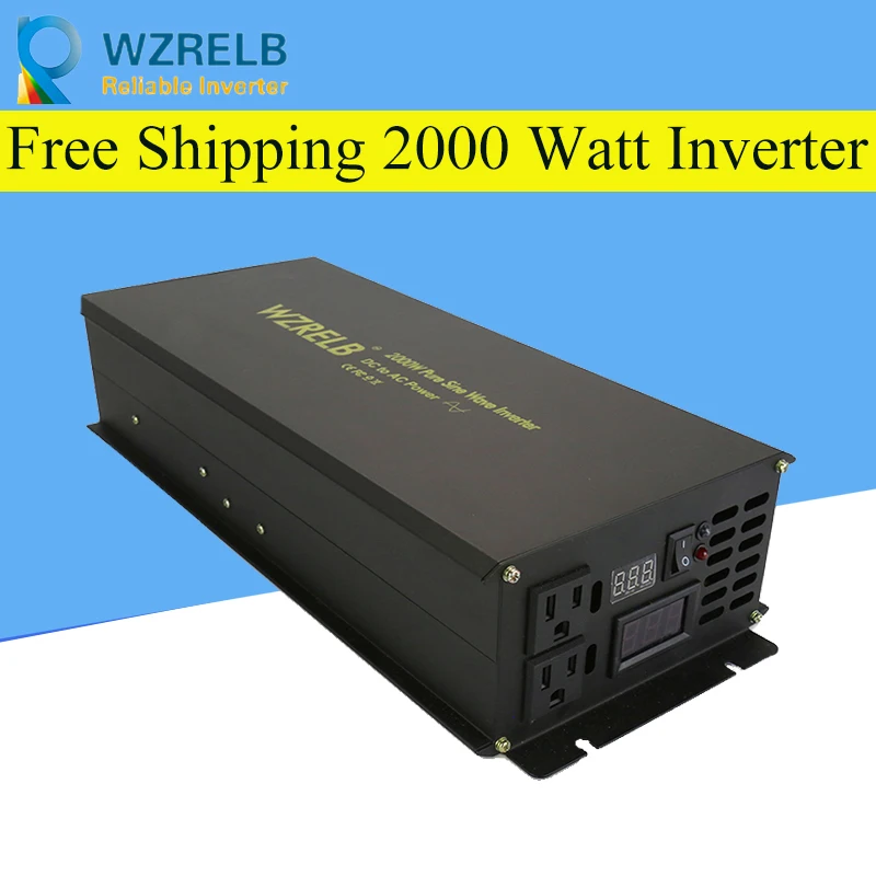 

Reliable Power Bank Inverter Pump/Car Converter 24V 230V 2000W Off Grid Pure Sine Wave Solar Inverter 12V/24V/48V