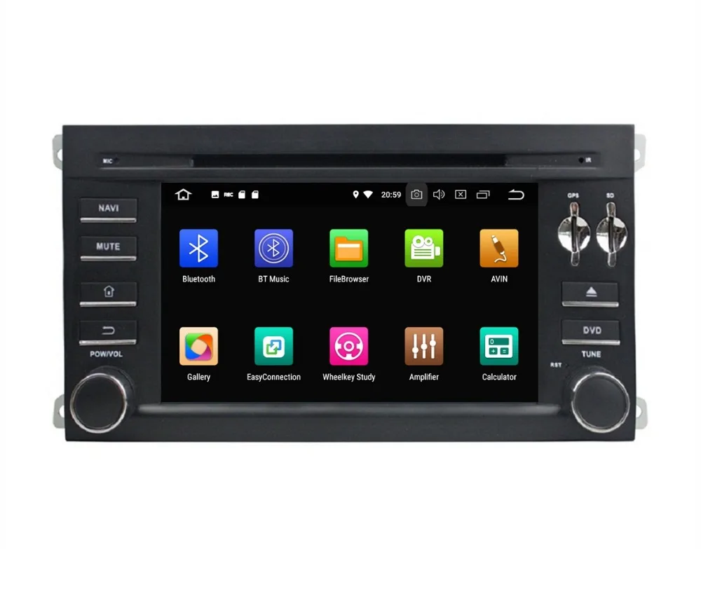 Excellent 4GB RAM Octa Core 2 din 7" Android 8.0 Car Radio DVD Player for Porsche Cayenne 2003-2010 With GPS Bluetooth WIFI USB 32GB ROM 2