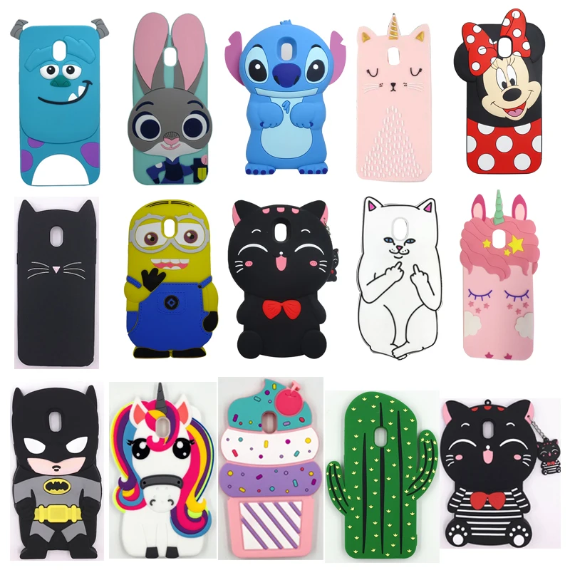 

3D Cartoon Case For Samsung Galaxy J3 J5 J7 Pro 2017 Eurasian Version Cute Unicorn Soft Silicone Case For J330 J530 J730 Cover