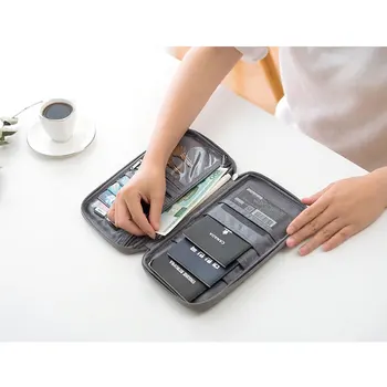

Casual Abroad Travel Passport Wallets Nylon Waterproof Credit Card Bag Travel Accessories Clutch Purse Organizer