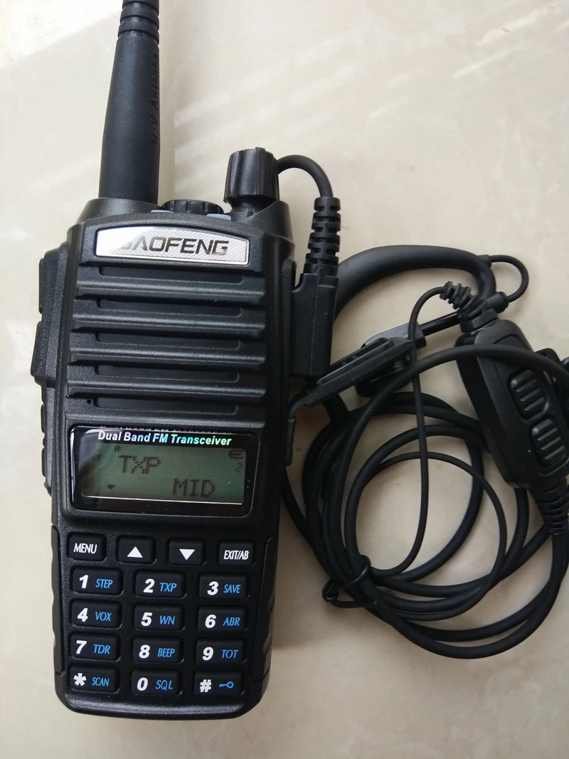 BaoFeng UV-82HP (black) High Power Dual Band Radio 136-174mhz (VHF) 400-520mhz (UHF) Amateur (Ham) Portable Two-Way radio