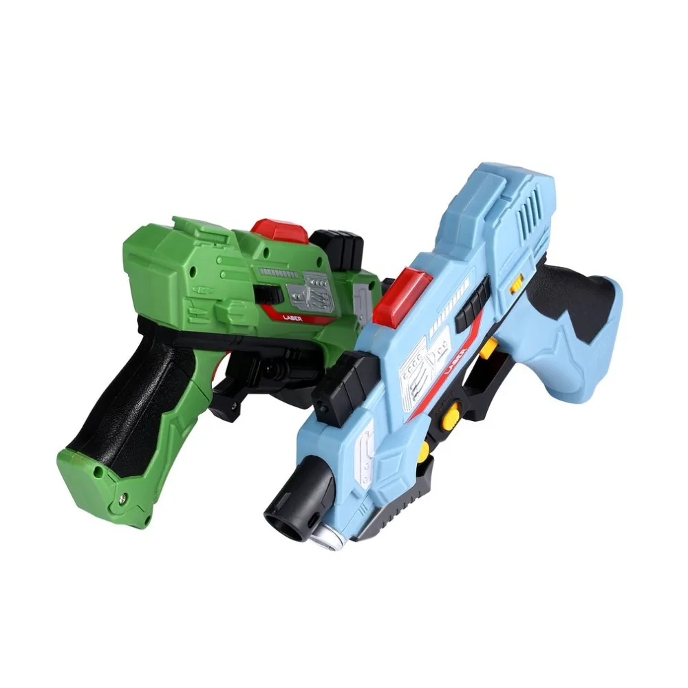 

2Pcs Digital Electric Guns Toy Laser Tag With Flash Light Sounds Effect Live CS Battle Shooting Game New Year Toys for Children