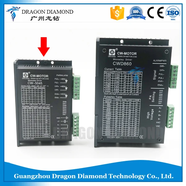 CNC маршрутизатор Драйвер шагового двигателя CW5045 4.5A 50 V CNC микрошаговый драйвер для 57/86 высокопроизводительных шаговых двигателей водителей