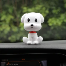Украшение автомобиля качающаяся голова мультфильм милый щенок украшение автомобиля авто украшение приборной панели Симпатичные авто аксессуары