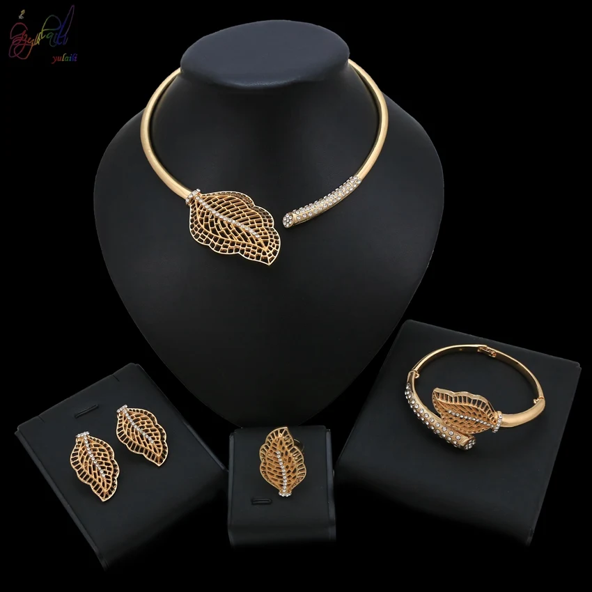 

Yulaili In 2018, It Has The Artistic Sense To Design Gold Jewelry And Jewelry African Women's Elegant And Exquisite Jewelry Set.
