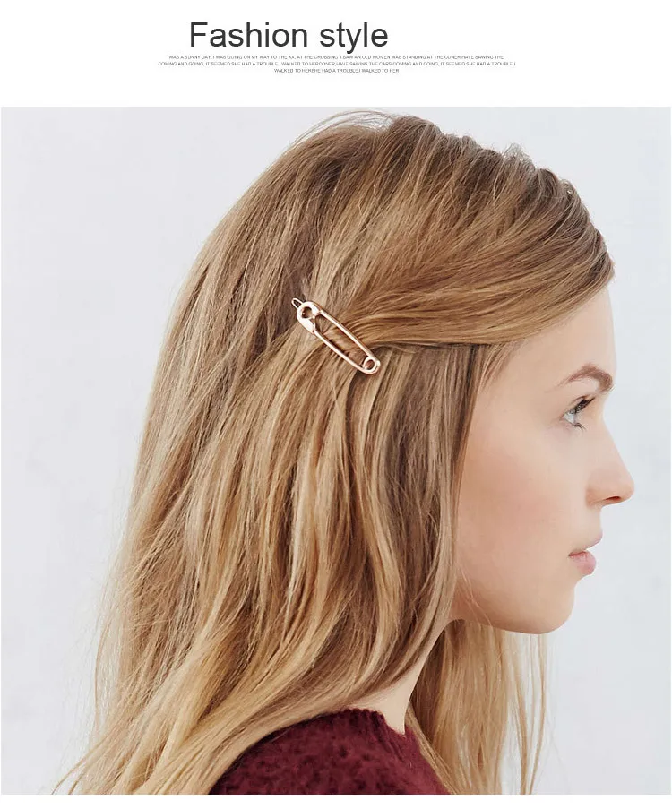 

1PCS Korean Women Lady Girl Hair Claws Clips Fashion Metal brooch design Hairpins Hair Accessories