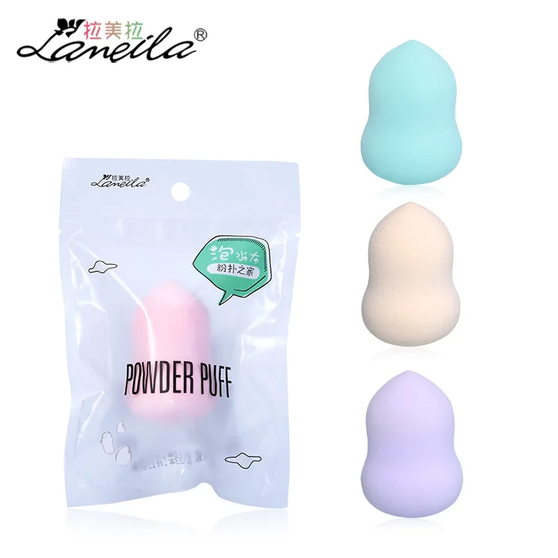 1 шт. Lameila уход за кожей лица Косметическая пуховка форма синего, белого и фиолетового цвета, больше в воде консилер Foundation Макияж пуховка для пудры LM047