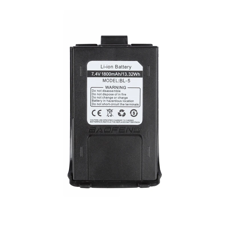

7.4V 1800mAh Li-ion Battery for 2015 Baofeng GT-3/GT-3TP MarkII and MarkIII Ham Two-way Radio Walkie Talkie