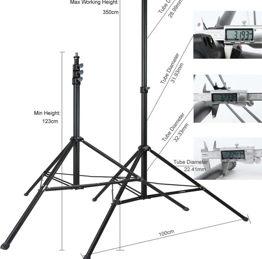 Фото 3,6 см 360 м видео Свет Стенд Максимальная нагрузка 15 кг/33lb Heavy Duty поддержка штатив софтбокс для студии отражатели фон