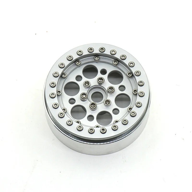 Серебристые Ободы Beadlock 2 дюйма ступицы для 1:10 RC SCX10 Рейфы 90018 90022 90027 90046 90047 CC01 TRX4