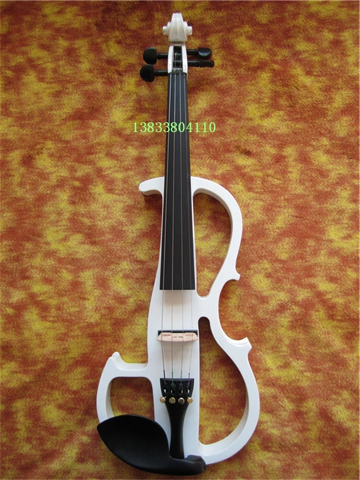 

White electric violin 8