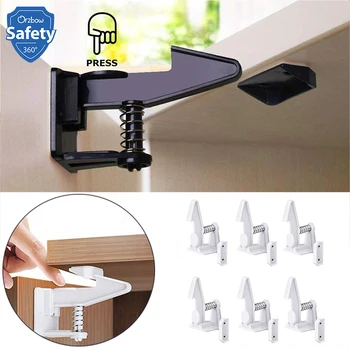 

12 Pcs Baby Security Cabinet Door Lock For Kids Safety Lock Children Protection Drawer Blocker Toddler Invisible Closet Locker