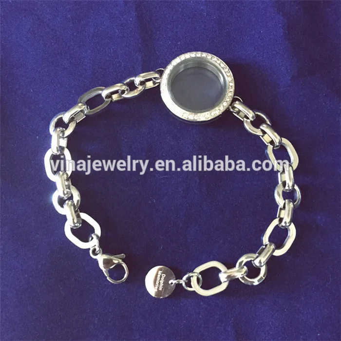 hot new products for 2015 Stainless Steel Chain Bracelet with charms