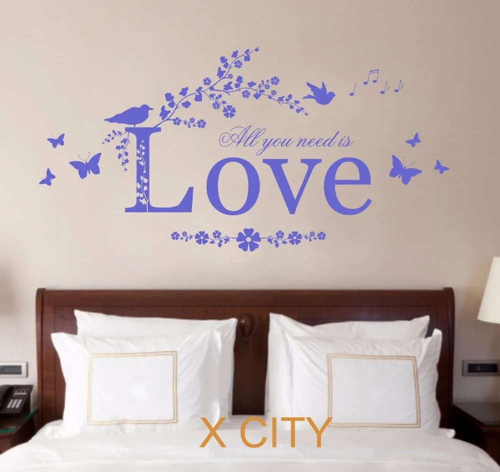 Mobel Wohnen All You Need Is Love Wall Art Decal Quote