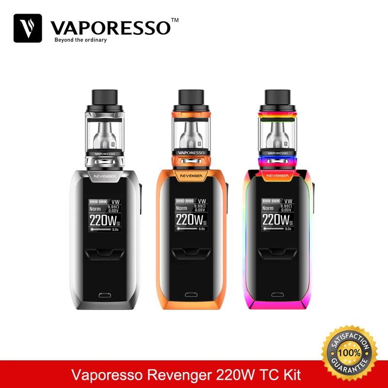 Электронная сигарета Vaporesso Revenger X Kit 220 Вт TC Box Mod 5 мл Vape Tank GT Coil Eletronic кальян испаритель комплект электронных сигарет