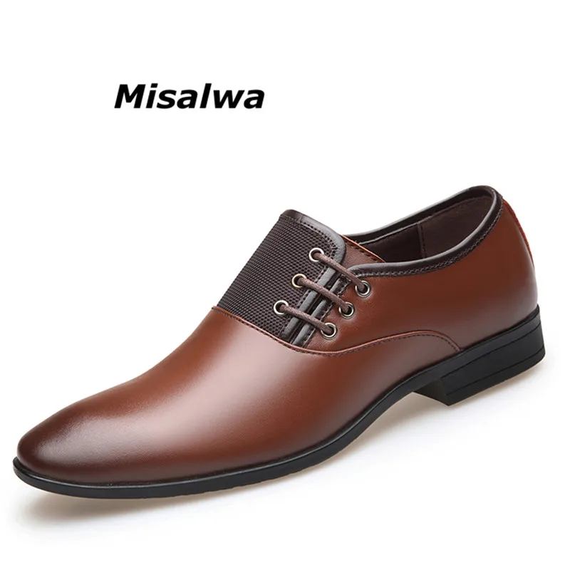 Misalwa Oxford Dress Shoes For Men Black Brown Casual Classic Mens