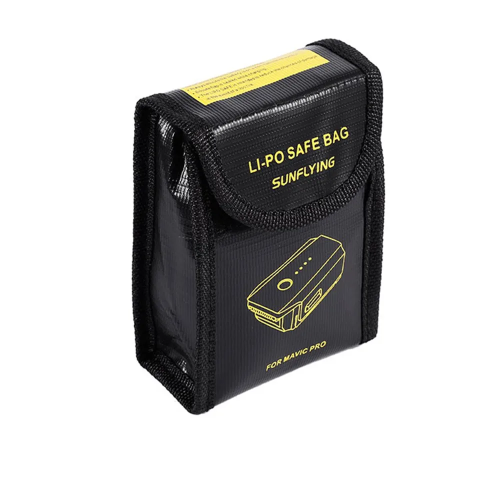 Lipo Battery Explosion-proof Safe Bag for DJI Mavic Pro Battery Fireproof Case Fiber Storage Box Protector-11