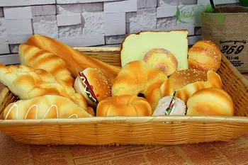 

Free shipping Simulation Bread Model Photography Decoration Supplies kitchen furnishing articles Plastic Crafts Food toys