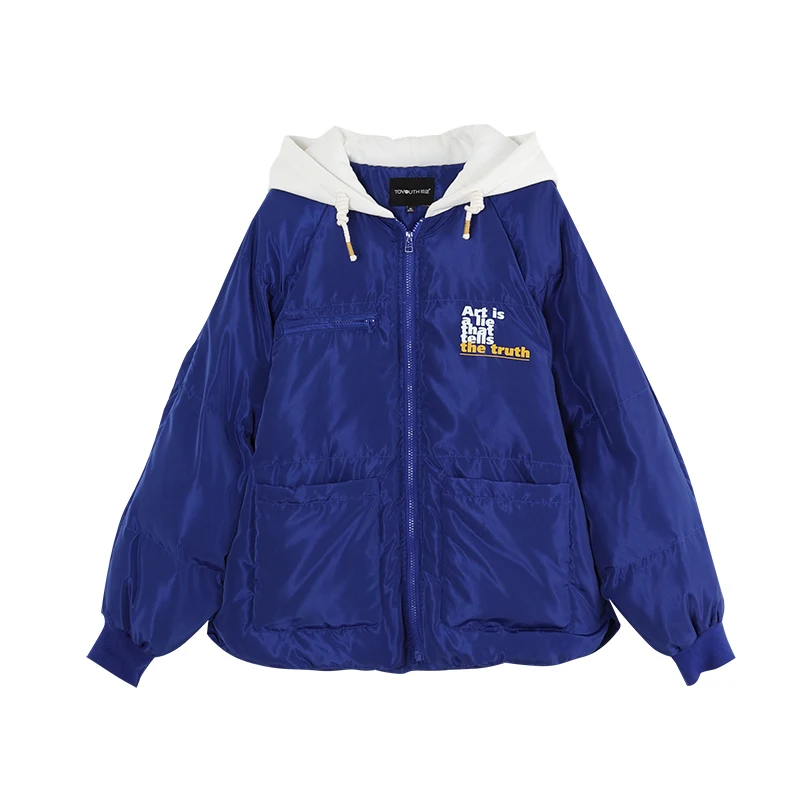 Toyouth Winter Women Short Parkas Hooded Padded Outwear Warm Coats Thickening Hoodies Overcoat Casual Streetwear Coat 2018