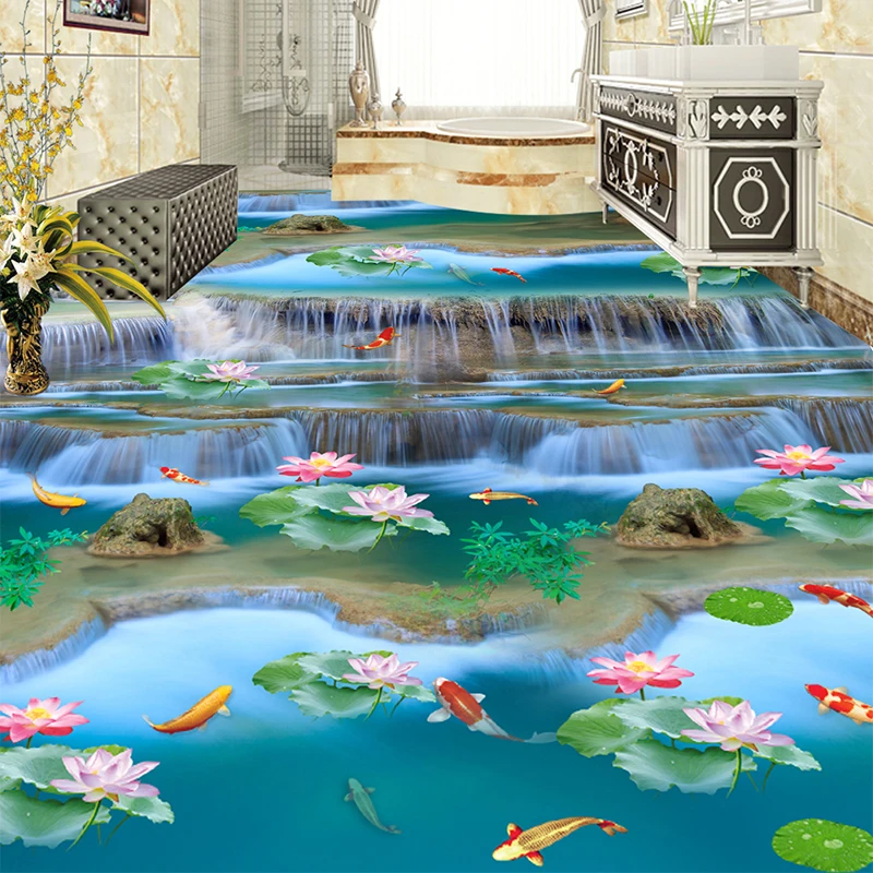 Фотообои 3D водонепроницаемые водостойкие водопады реки | Обустройство дома