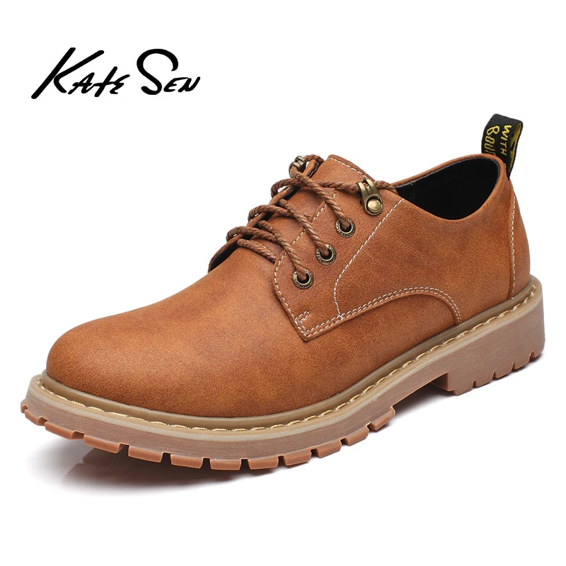 

2019 Autumn New Men Boots Cow Leather Ankle Boots Creative High Quality PU Desert Boots Winter Fluff Men shoes Safety Boot