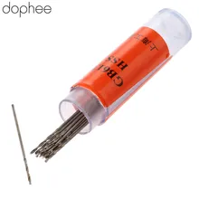 dophee 10Pcs 0.6mm Twist Drill Bits HSS High Speed Steel Drill Bit Set Micro Straight Shank Wood Drilling Tools Electric Drills
