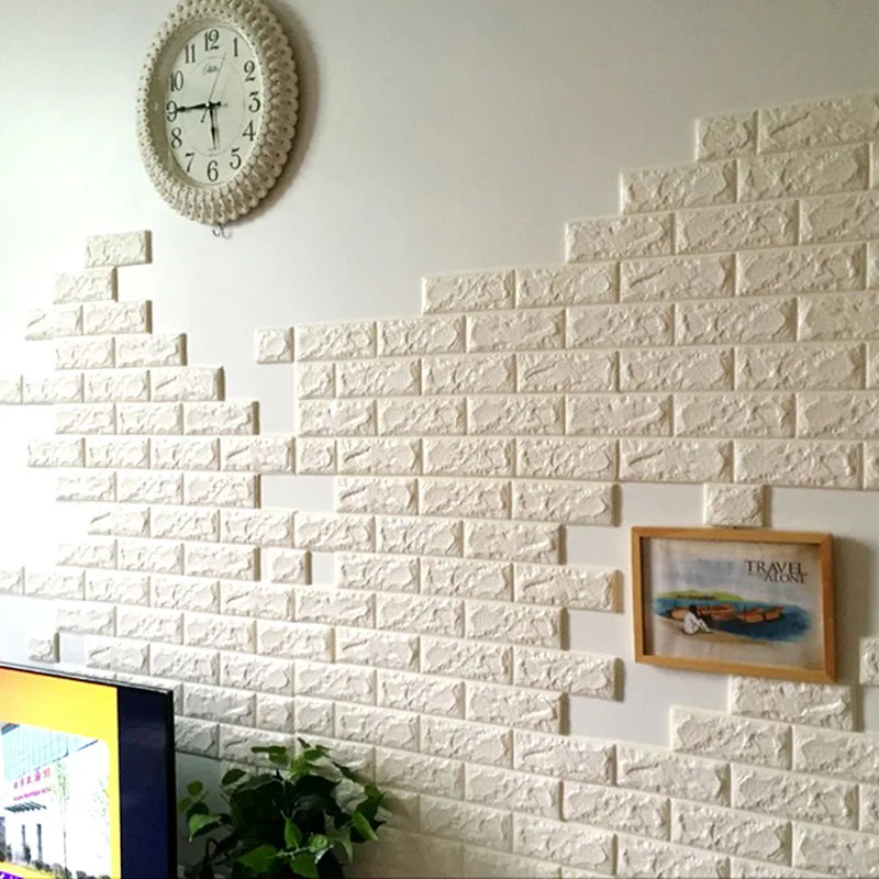 DIY самоклеющиеся 3D наклейки на кирпичную стену Декор для гостиной пенопластовое