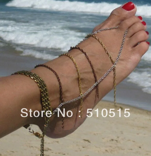 Hawaiian Jewelry Fringe foot chain slave anklet