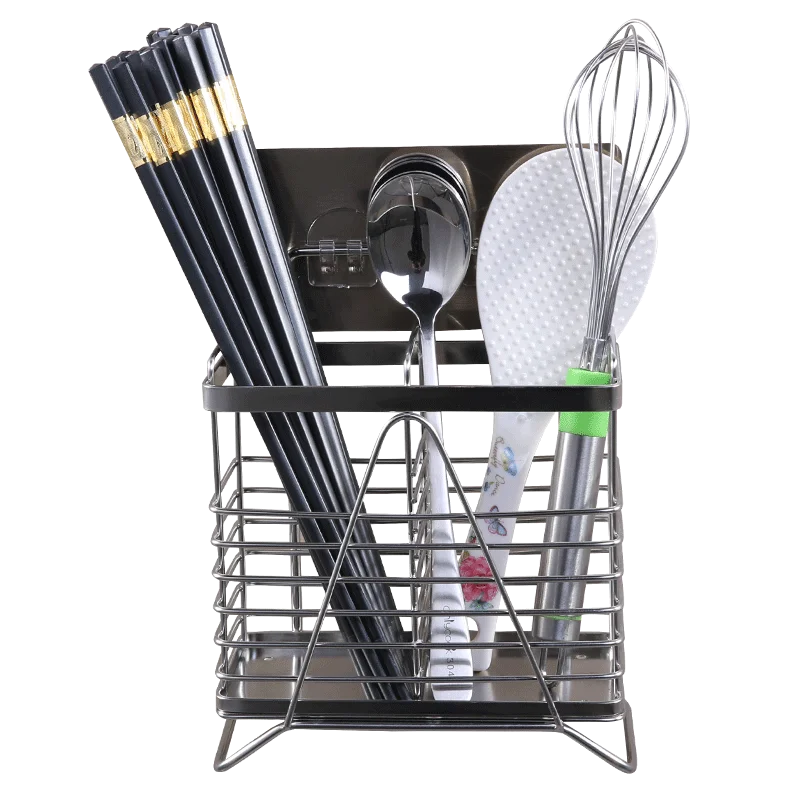 Punch free Stainless Steel Chopsticks Rack Chopsticks cutlery Dryer