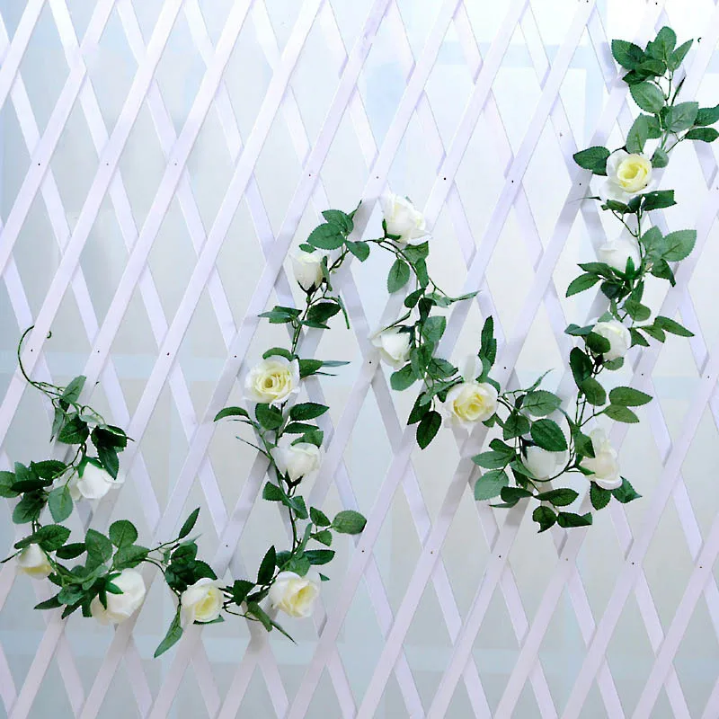 Quality 2.2m Artificial Flower Garland Decoration Plastic Flowers