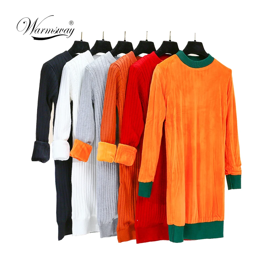 

2019 Cold Winter plus Thick Velvet knit sweater Bottoming shirt Velvet lining warm Pullover Sweater female Casual C-373