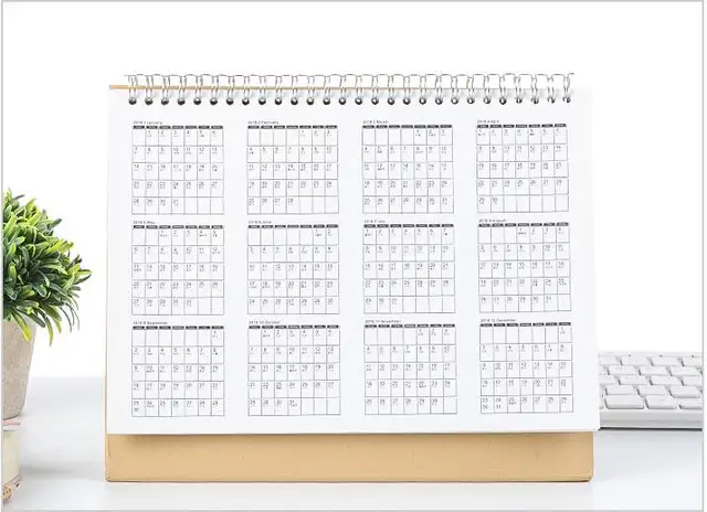 new hot 2019 year mini table calendar weekly planner monthly plan to 2019 calendar weekly