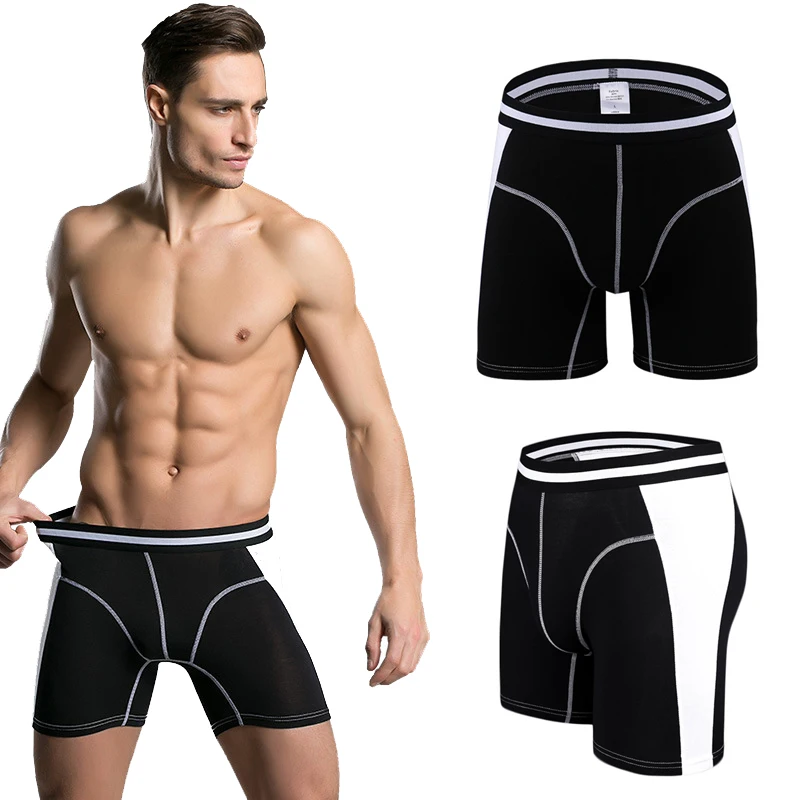 Бренд Для мужчин нижнее белье Ultimate мягкий антимикробной Micro Modal Stretch боксер Long Leg Boxer трусики Для мужчин мужские трусы