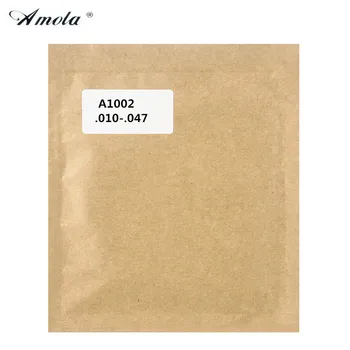 

Original Acoustic Guitar Strings A1002 Extra Light 010-047 Wound 80/20 Bronze Coating With Anti-rust Plain Steels 3 Sets
