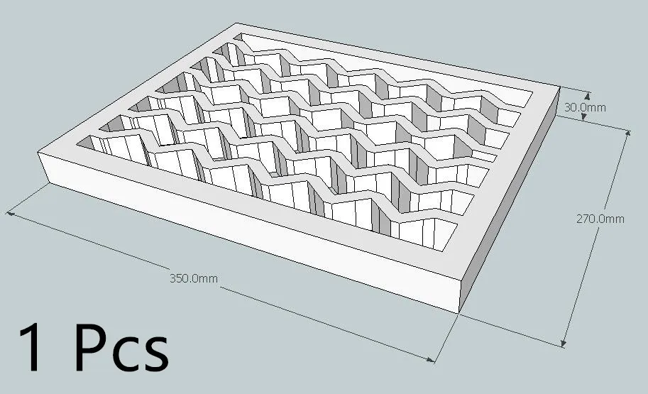DIY Защита для хранения анти столкновения губка для настольной TRPG войны шахматы игра 20 к 40 к модель молотка портативный сетки волна - Цвет: Wave sponge 1pcs