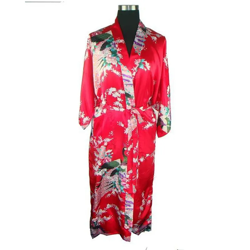 Женский халат кимоно из шелка и вискозы размеры S M L XL XXL XXXL|rayon robes|robe kimonobath gown |