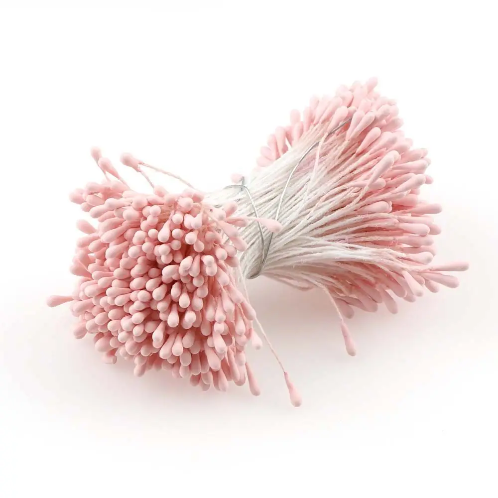 Около 200 шт 3 мм Мини тычинки матовые Моделирование искусственных цветов для свадебной вечеринки украшения дома DIY рождественские аксессуары - Цвет: Deep Coral