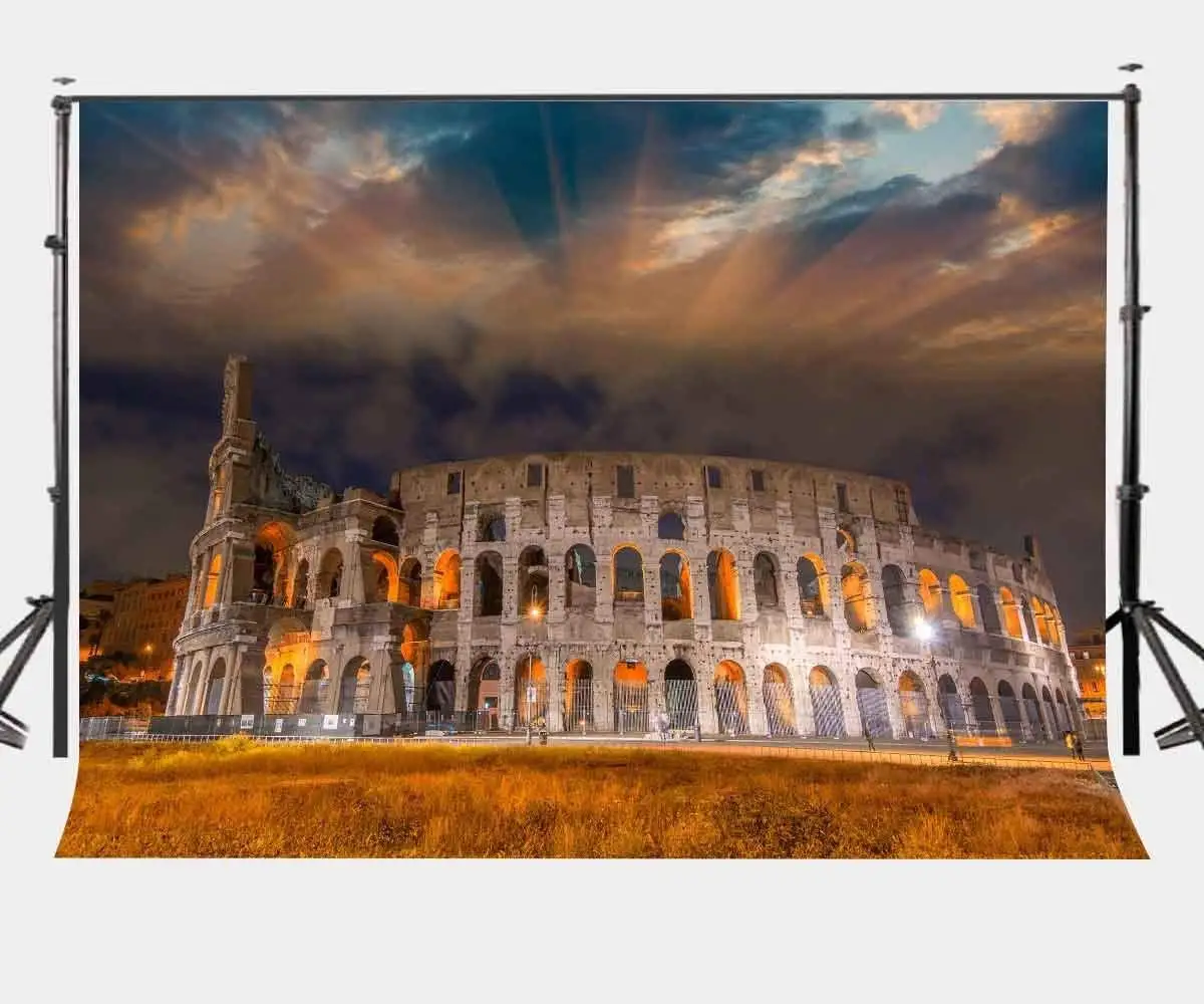 

150x220cm Roman Architecture Backdrop Colosseum Photography Background Studio Props