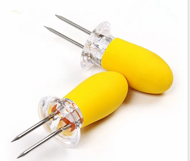 10pcs/lot Stainless Steel Corn Holders Skewers Prongs Jumbo Corn on the