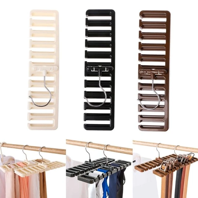 DIY Tie Belt Storage Rack Organizer Space Saver Tops Bra Rotating