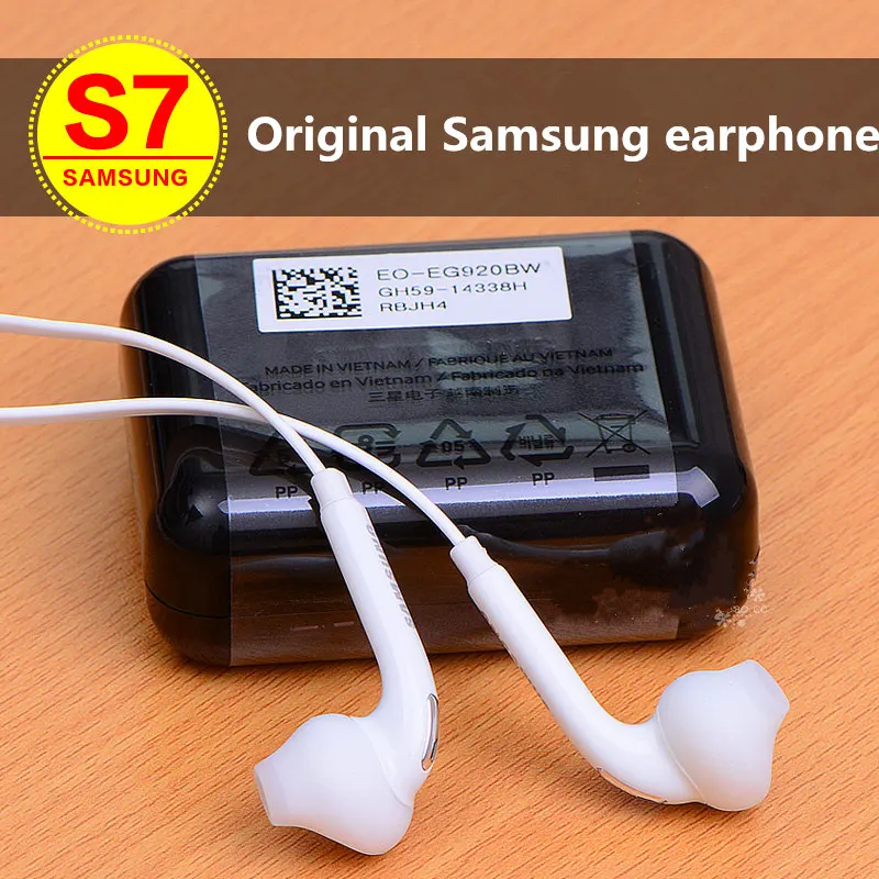 

Original EG920 Headphones For Samsung Galaxy S5 S6 S7 edge plus note 4 5 J5 Mobile phone in-ear Earphone with Mic volume control