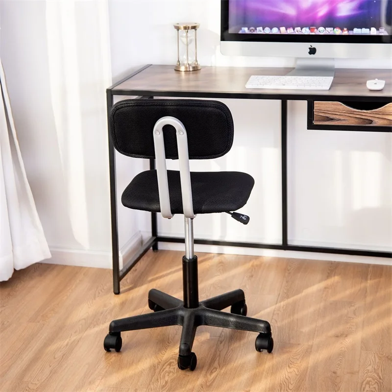 

Swivel Height Adjustable Mid-back Mesh Armless Office Chair Strong Practicability Smooth-Rolling Office Home Study Chair HW58813