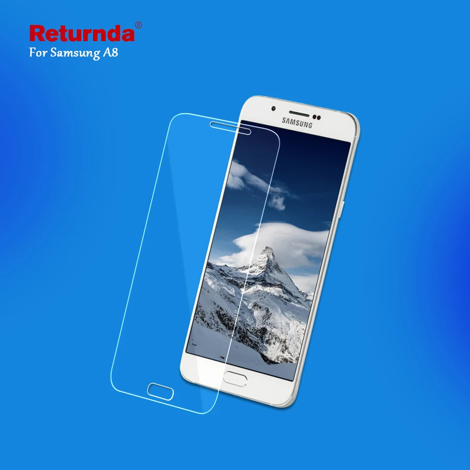 Взрывозащищенное Закаленное Стекло 9H 0 28 мм 2.5D для Samsung Galaxy A5 2016 A5108 A7 A8 A9 i8552