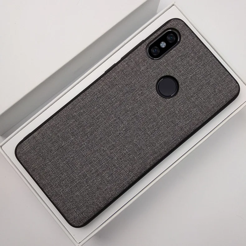 xiaomi mi a2 lite Edition Case Fabric Hard PC Luxury Retro Cloth Leather Soft TPU Edge Fabrics Full Case For xiaomi mi a2 lite
