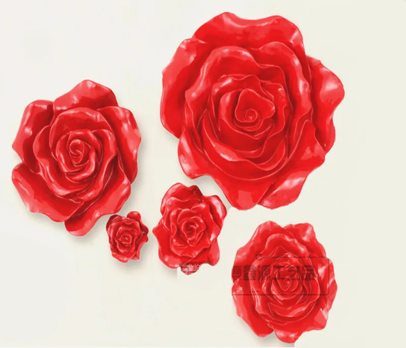 

Roses wall hang adorn wall three-dimensional fashion wall stickers family decorates wall sticker good luck